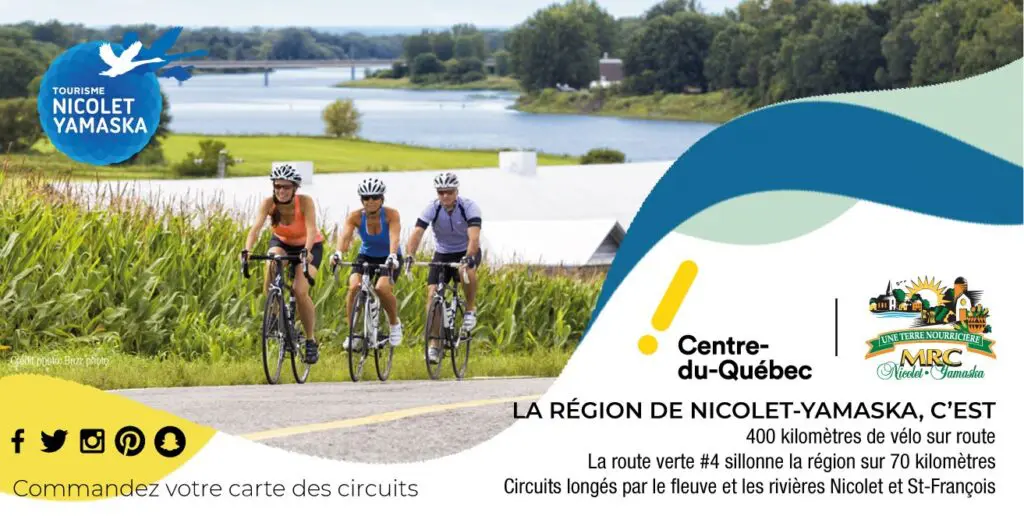 Carte vélo MRC Nicolet-Yamaska - 1